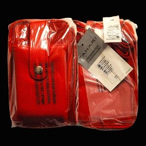 🔥PRICE CUT🔥NWT IN FACTORY SEALED PACKAGING TAHARI RED CROSSBODY COMPANION BAG